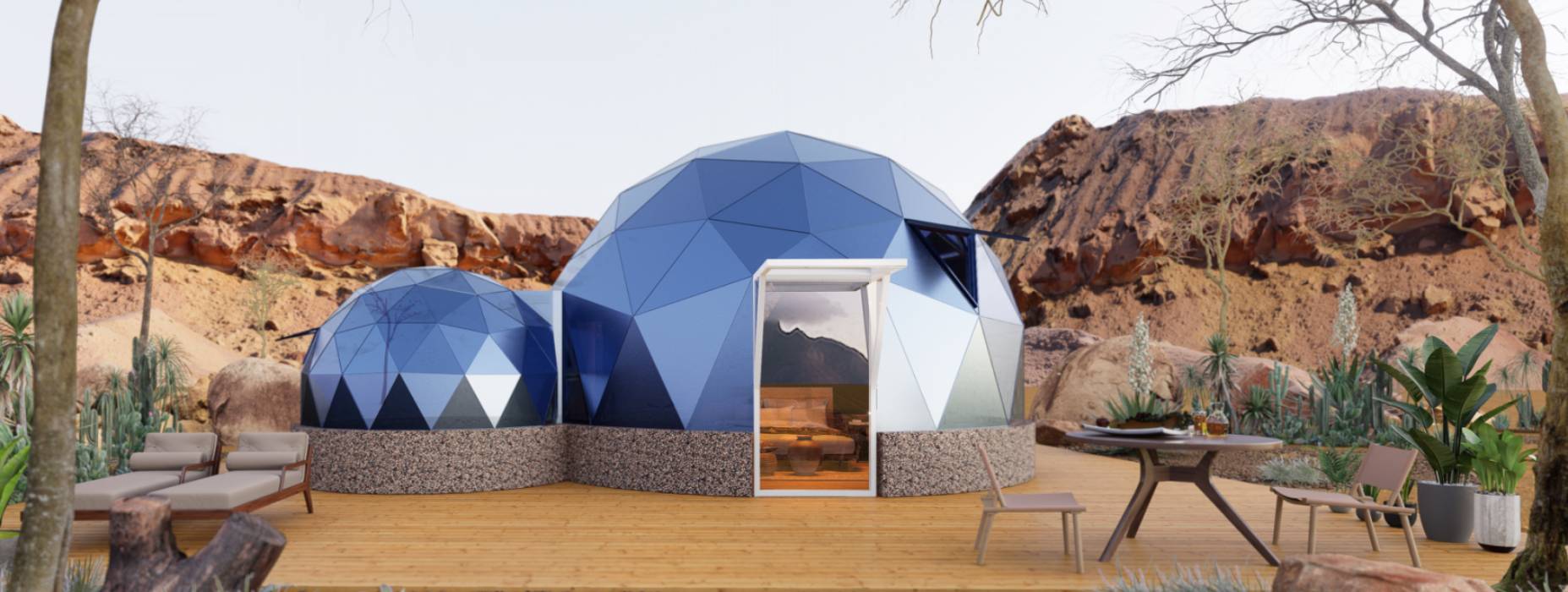 方正县球形智能光伏玻璃星空房